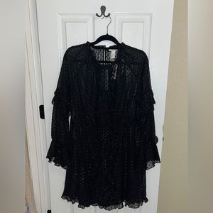 New with tags H&M ruffle chiffon shift dress